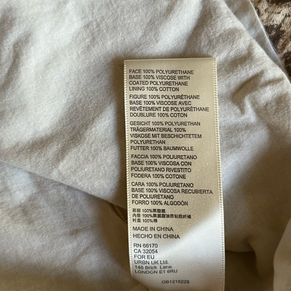 Free People Fake Out Skirt Faux Leather Faux Wrap Light Leopard Mini Women’s 8 - Picture 8 of 8